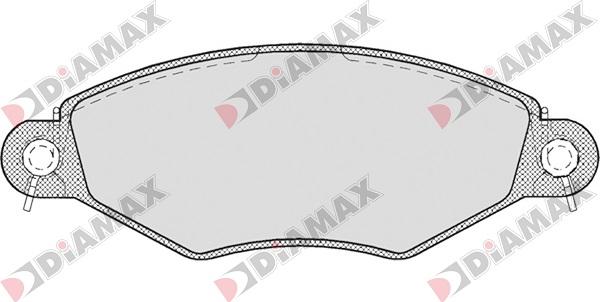 Diamax N09004 - Brake Pad Set, disc brake autospares.lv