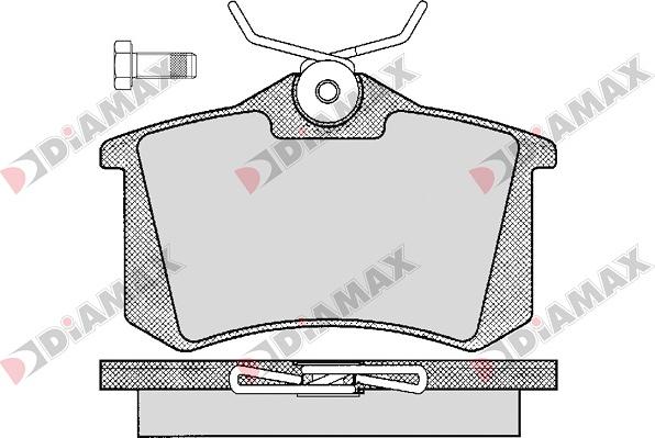 Diamax N09008 - Brake Pad Set, disc brake autospares.lv