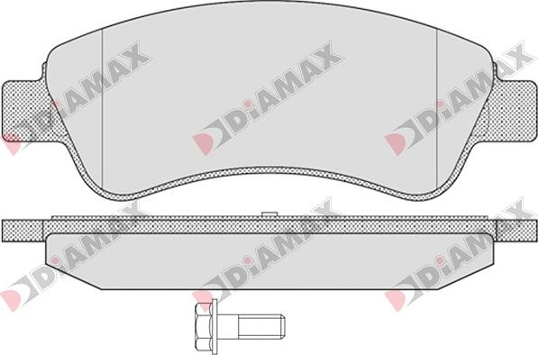 Diamax N09003 - Brake Pad Set, disc brake autospares.lv