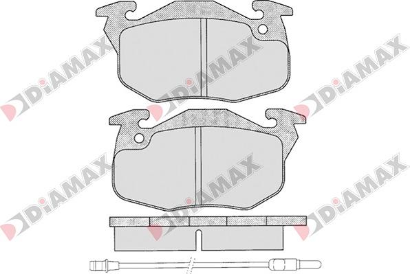 Diamax N09002 - Brake Pad Set, disc brake autospares.lv