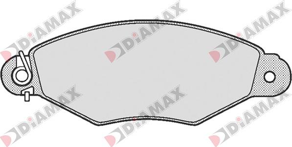 Diamax N09019 - Brake Pad Set, disc brake autospares.lv