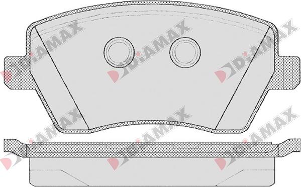 Diamax N09015 - Brake Pad Set, disc brake autospares.lv