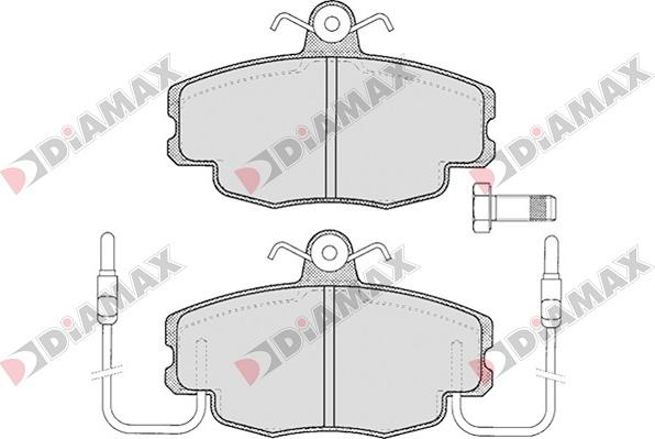 Diamax N09010 - Brake Pad Set, disc brake autospares.lv
