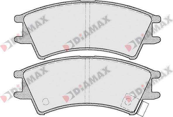 Diamax N09086 - Brake Pad Set, disc brake autospares.lv