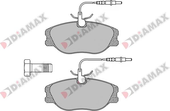 Diamax N09039 - Brake Pad Set, disc brake autospares.lv