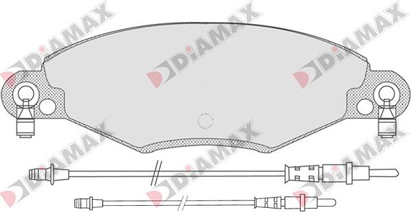 Diamax N09033 - Brake Pad Set, disc brake autospares.lv