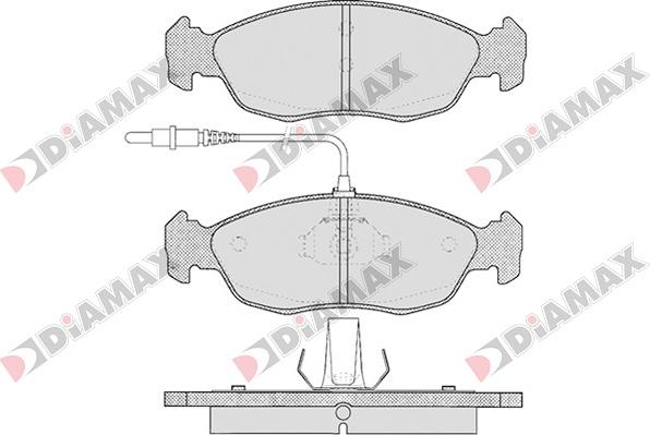 Diamax N09023 - Brake Pad Set, disc brake autospares.lv