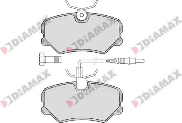 Diamax N09070 - Brake Pad Set, disc brake autospares.lv