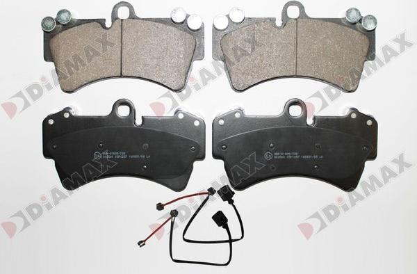 Diamax N09196A - Brake Pad Set, disc brake autospares.lv