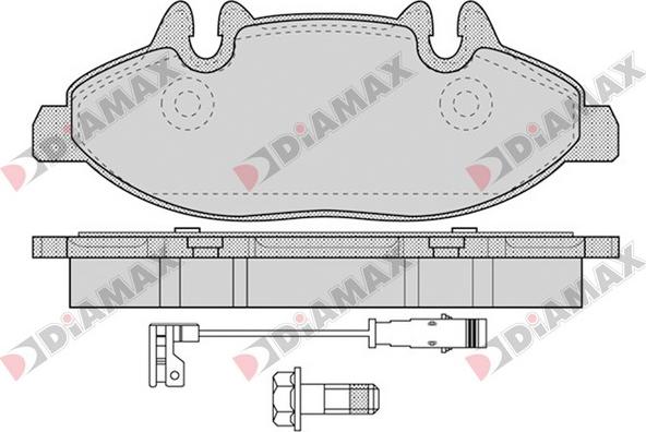 Diamax N09190 - Brake Pad Set, disc brake autospares.lv