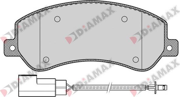 Diamax N09197 - Brake Pad Set, disc brake autospares.lv