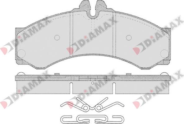 Diamax N09144 - Brake Pad Set, disc brake autospares.lv