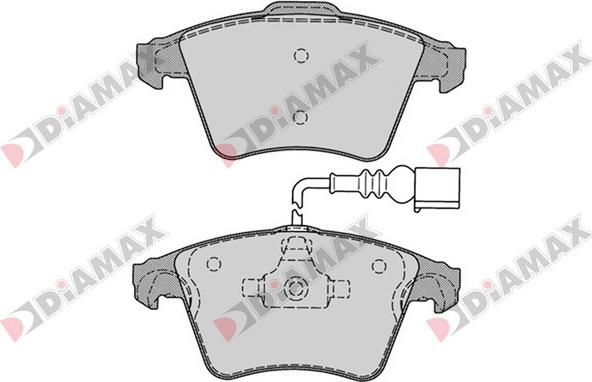 Diamax N09140 - Brake Pad Set, disc brake autospares.lv