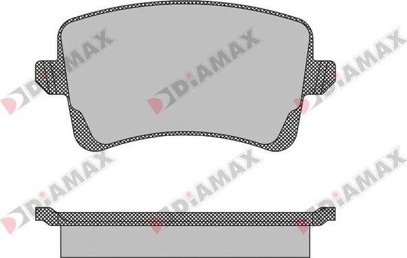 Diamax N09141 - Brake Pad Set, disc brake autospares.lv