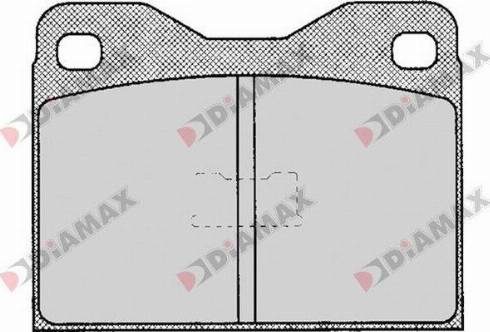 Diamax N09155 - Brake Pad Set, disc brake autospares.lv