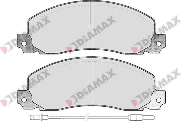 Diamax N09156 - Brake Pad Set, disc brake autospares.lv