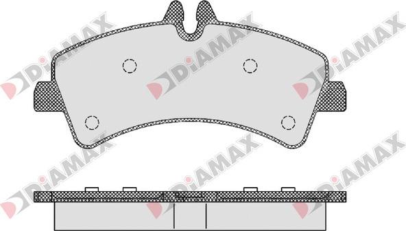 Diamax N09169 - Brake Pad Set, disc brake autospares.lv