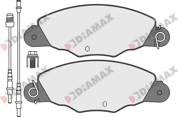 Diamax N09167 - Brake Pad Set, disc brake autospares.lv