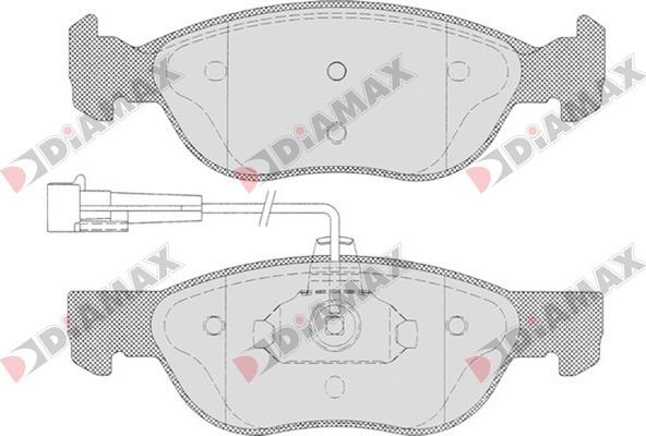 Diamax N09100 - Brake Pad Set, disc brake autospares.lv