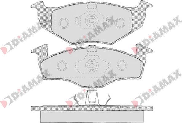 Diamax N09101 - Brake Pad Set, disc brake autospares.lv