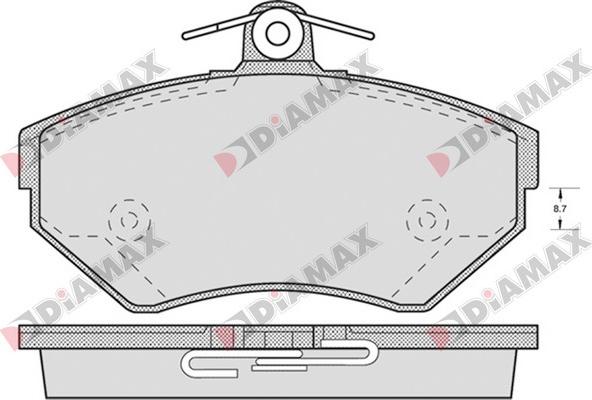 Diamax N09102 - Brake Pad Set, disc brake autospares.lv