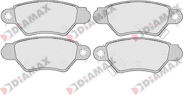 Diamax N09114 - Brake Pad Set, disc brake autospares.lv