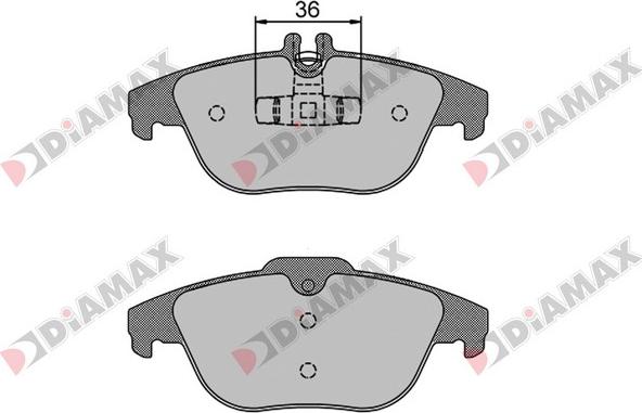 Diamax N09110 - Brake Pad Set, disc brake autospares.lv