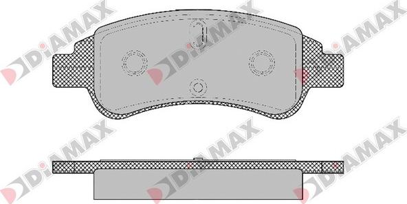 Diamax N09118 - Brake Pad Set, disc brake autospares.lv