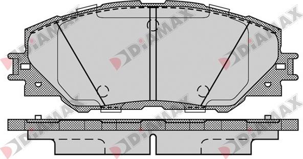 Diamax N09117 - Brake Pad Set, disc brake autospares.lv