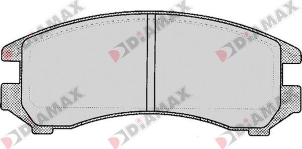 Diamax N09189 - Brake Pad Set, disc brake autospares.lv