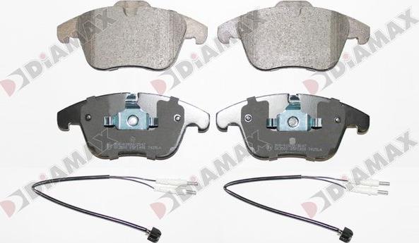 Diamax N09181A - Brake Pad Set, disc brake autospares.lv