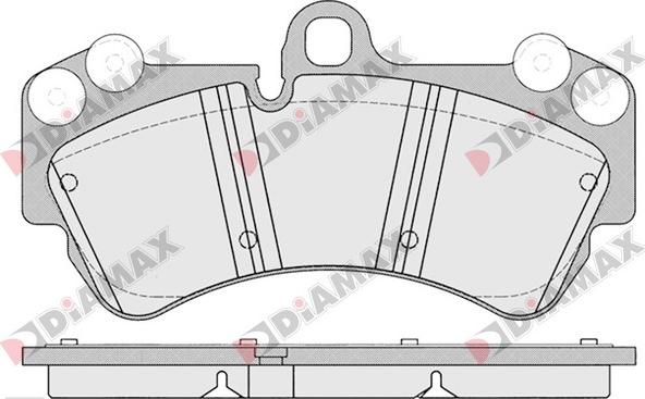Diamax N09188 - Brake Pad Set, disc brake autospares.lv