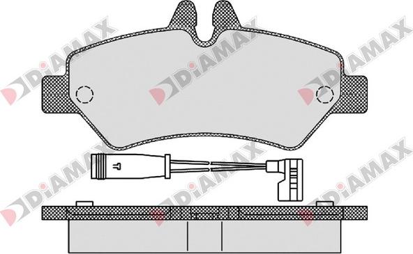 Diamax N09134 - Brake Pad Set, disc brake autospares.lv