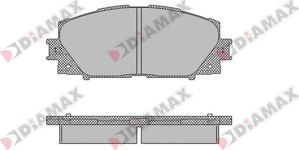 Diamax N09136 - Brake Pad Set, disc brake autospares.lv