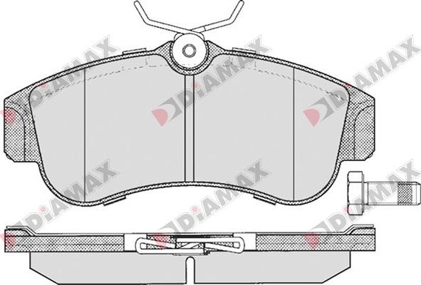 Diamax N09131 - Brake Pad Set, disc brake autospares.lv
