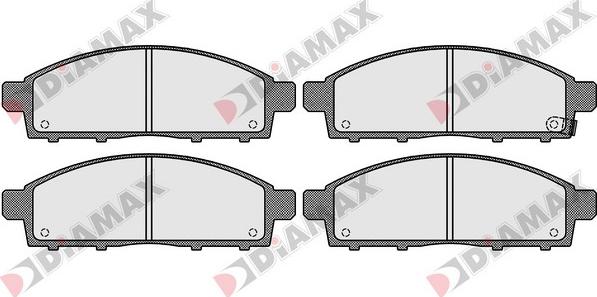 Diamax N09129 - Brake Pad Set, disc brake autospares.lv