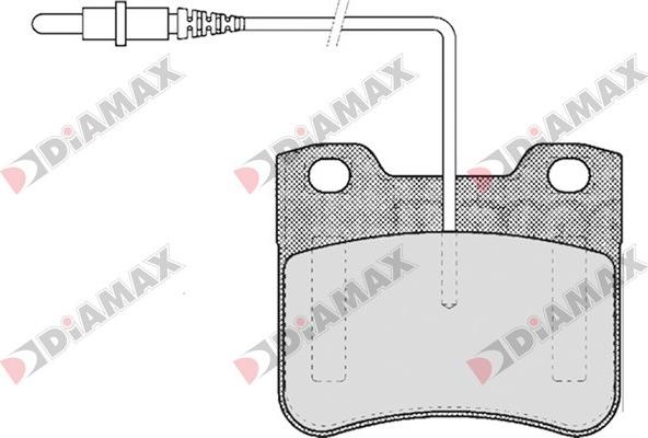 Diamax N09123 - Brake Pad Set, disc brake autospares.lv