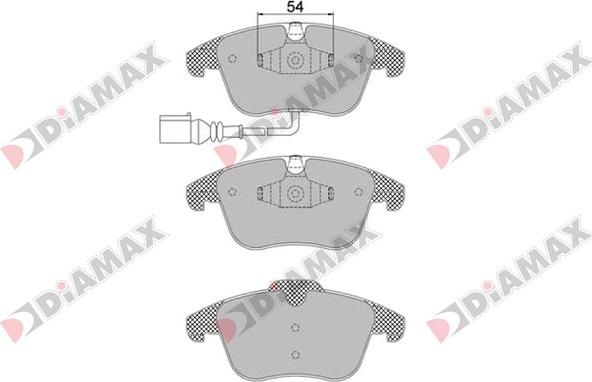 Diamax N09122 - Brake Pad Set, disc brake autospares.lv