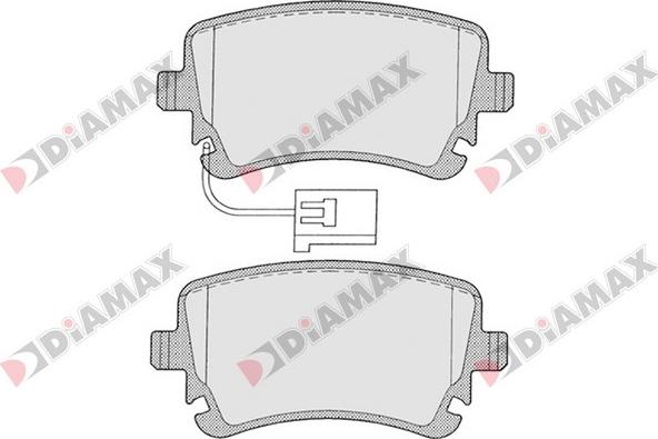 Diamax N09127 - Brake Pad Set, disc brake autospares.lv