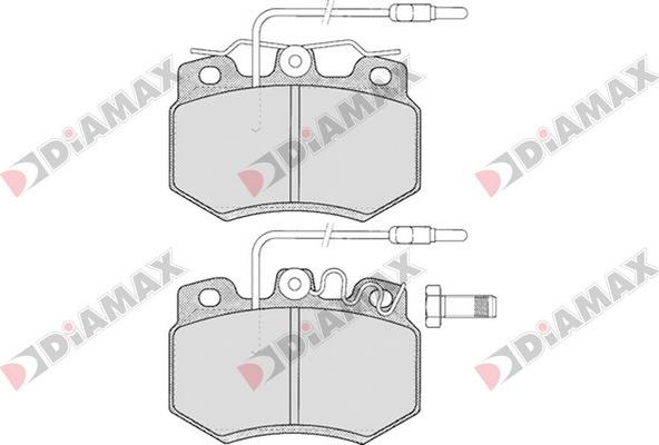 Diamax N09174 - Brake Pad Set, disc brake autospares.lv