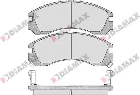 Diamax N09170 - Brake Pad Set, disc brake autospares.lv