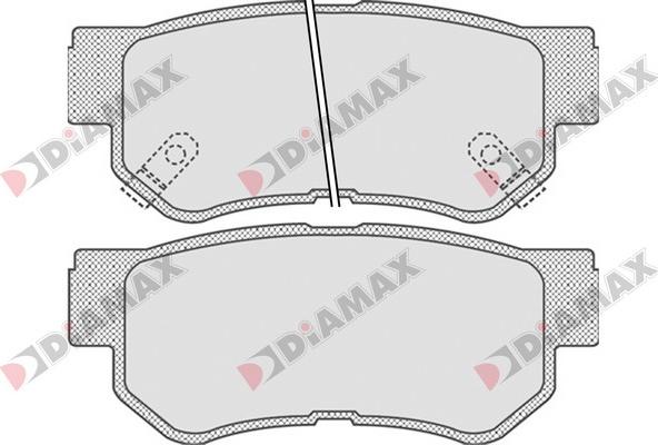 Diamax N09171 - Brake Pad Set, disc brake autospares.lv