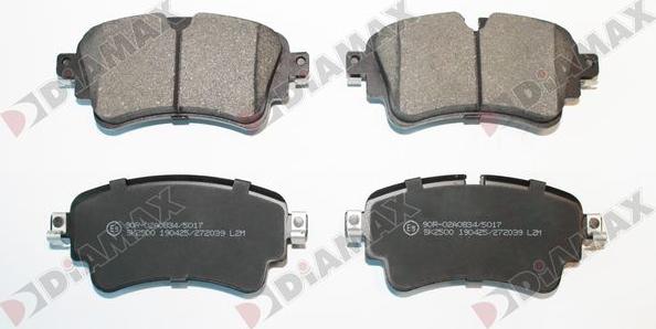 Diamax N09893 - Brake Pad Set, disc brake autospares.lv