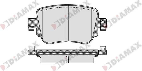 Diamax N09857 - Brake Pad Set, disc brake autospares.lv