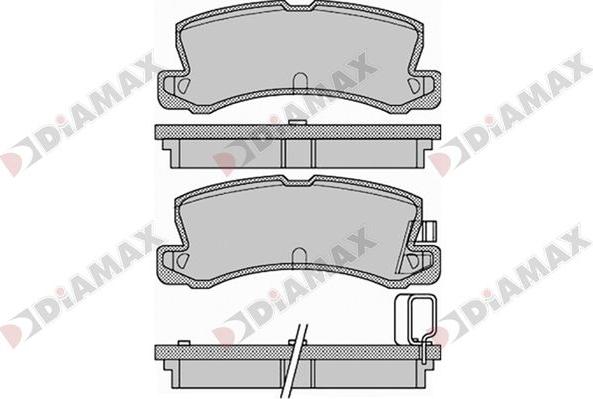 Diamax N09864 - Brake Pad Set, disc brake autospares.lv