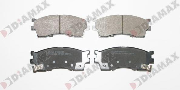 Diamax N09865 - Brake Pad Set, disc brake autospares.lv