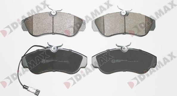 Diamax N09867 - Brake Pad Set, disc brake autospares.lv