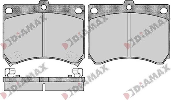 Diamax N09804 - Brake Pad Set, disc brake autospares.lv