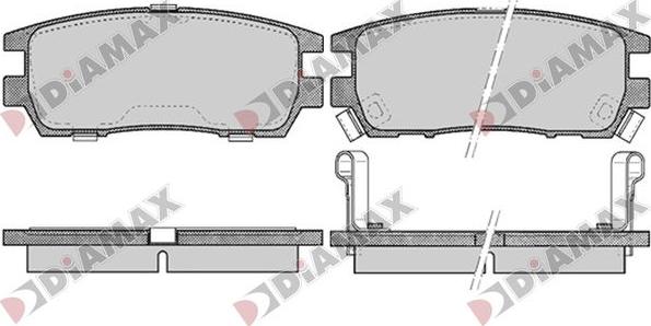 Diamax N09805 - Brake Pad Set, disc brake autospares.lv