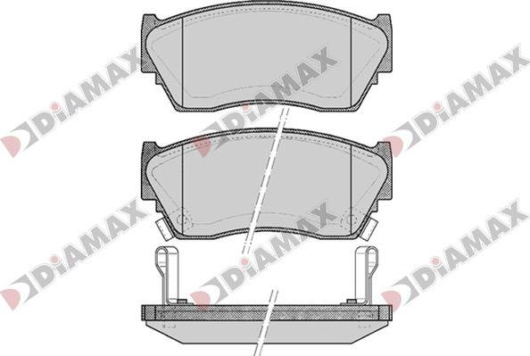 Diamax N09806 - Brake Pad Set, disc brake autospares.lv